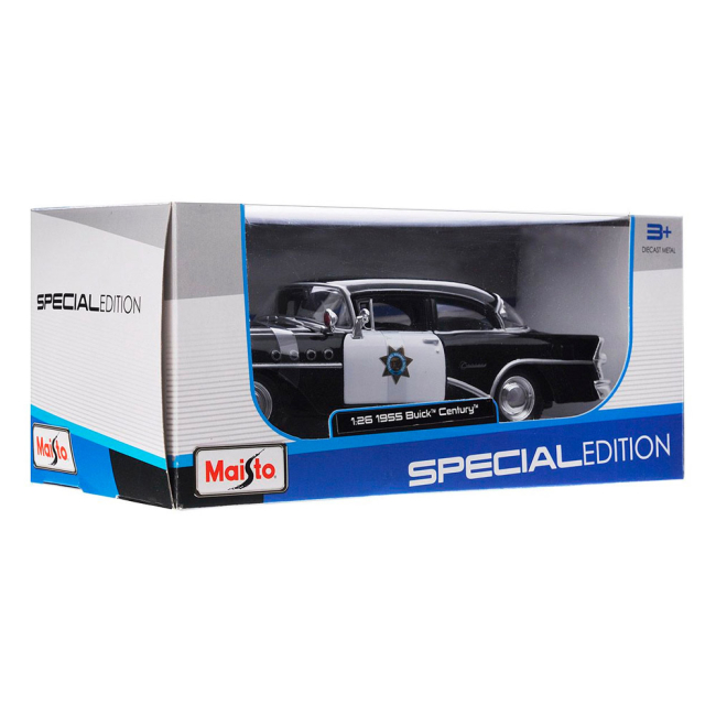 Автомоделі - Автомодель 1955 Buick Century чорний (31295 black)#5