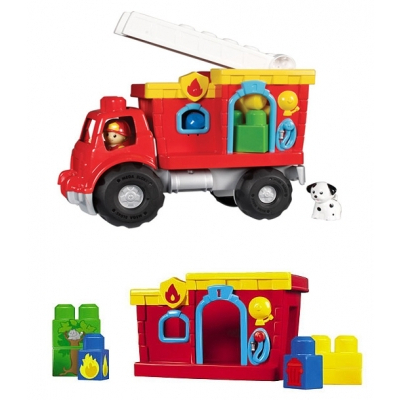 Блочные конструкторы - Игровой набор с конструктором Пожарная часть (8284)#3