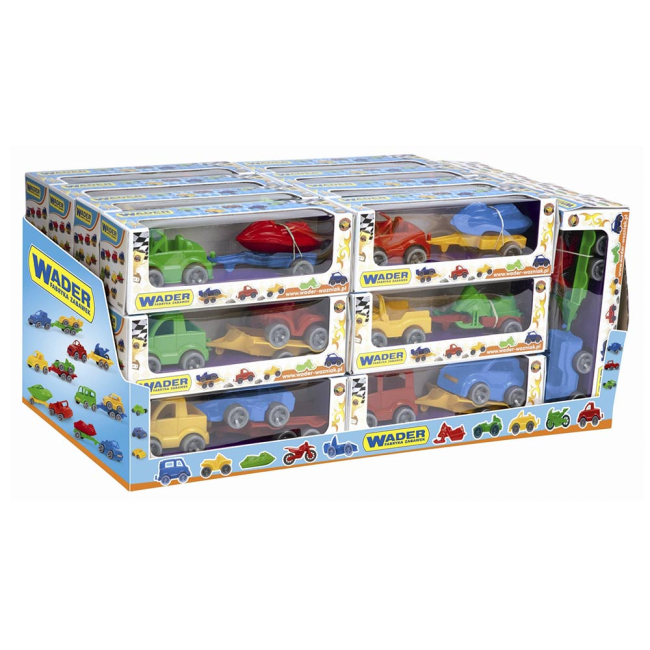 Машинки для малышей - Машинка Wader Kid cars sport Авто с прицепом ассортимент (52600)#3