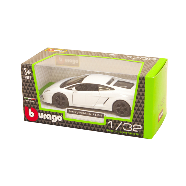 Автомоделі - Автомодель Bburago Lamborghini Gallardo LP560-4 2008 білий металік 1:32 (18-43020 met white)#3