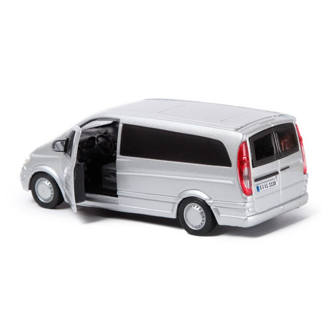 Автомодели - Автомодель Bburago Mercedes-Benz Vito серебристый 1:32 (18-43028 silver)#2