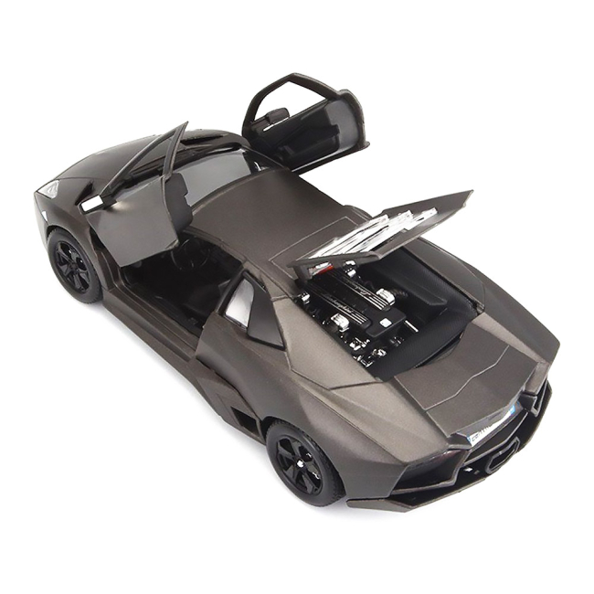 Конструктори з унікальними деталями - Авто-конструктор Lamborghini Reventon Bburago сірий металік 1:24 (18-25081)#2