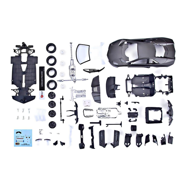 Конструктори з унікальними деталями - Авто-конструктор Lamborghini Reventon Bburago сірий металік 1:24 (18-25081)#3