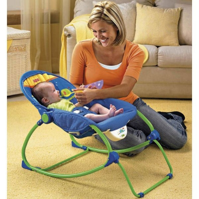 Кресла-качалки - Кресло-качалка Слоненок Fisher-Price (М7930)#3