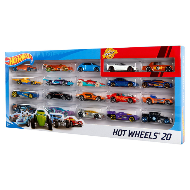 Автомодели - Игровой набор  Hot Wheels 20 базовых машинок в ассортименте (H7045)#2