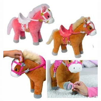 Мягкие животные - Лошадка интерактивная коричневая (809747)#2