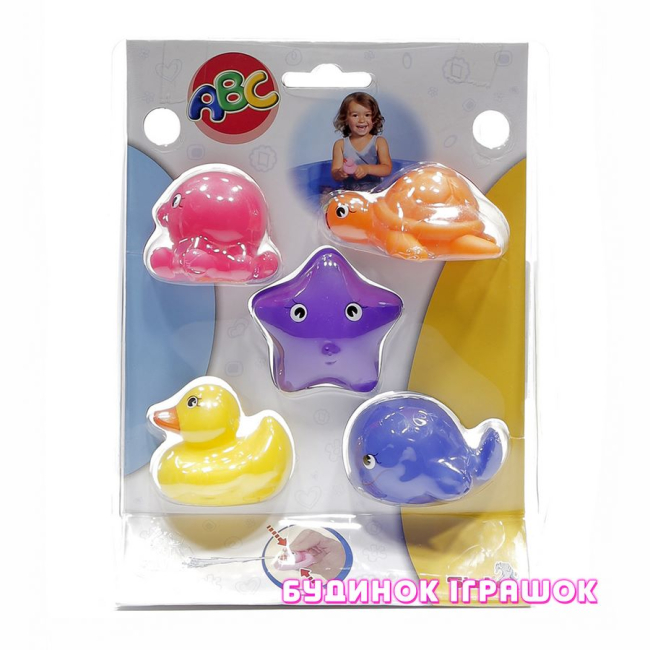 Іграшки для ванни - Ігровий набір водоплавних тварин; 5 см: в асорт. Simba (4010371)#4