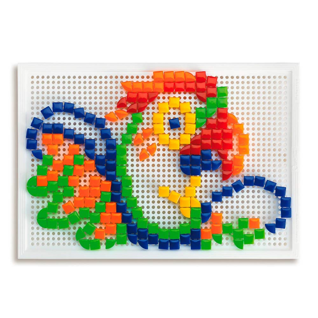 Мозаїка - Набір для занять мозаїкою Quercetti квадратні й трикутні фішки 300 шт (0954-Q) ( 0954-Q)#3