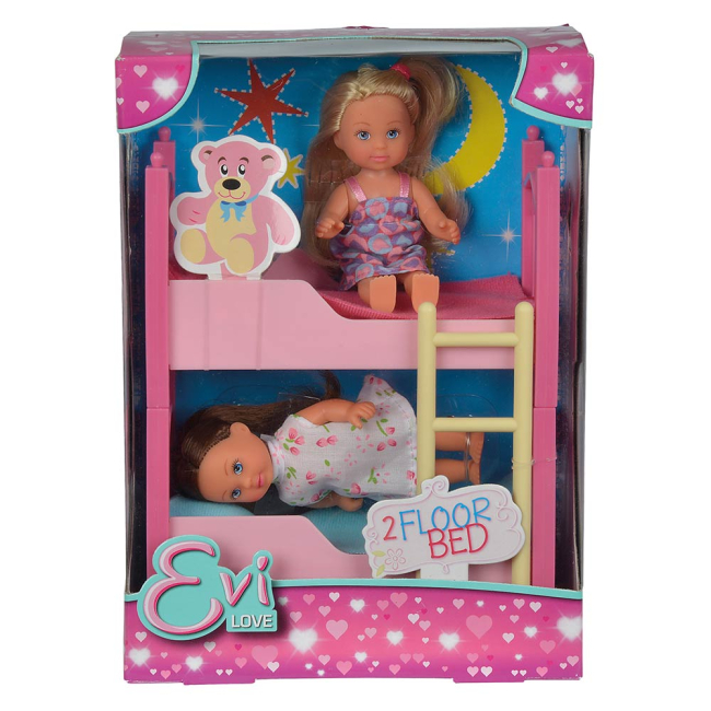 Куклы - Кукольный набор Steffi & Evi Love Ева с двуспальной кроватью (5733847)#2