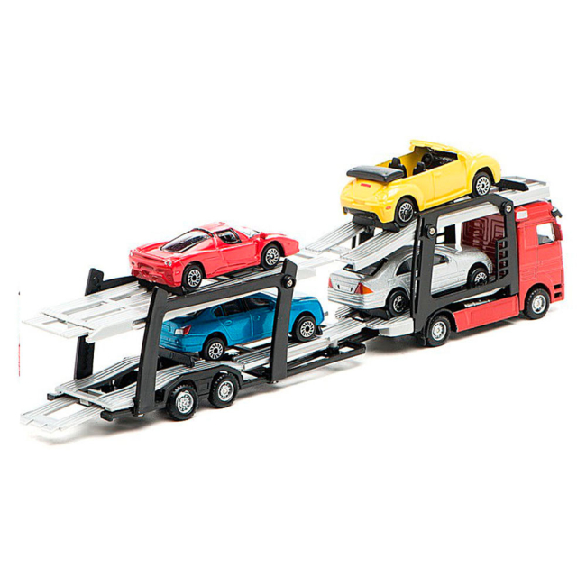 Транспорт и спецтехника - Игровой набор автоперевозчиков Технопарк автоперевозчик 4 легковые машины (CT-1240WB)#2