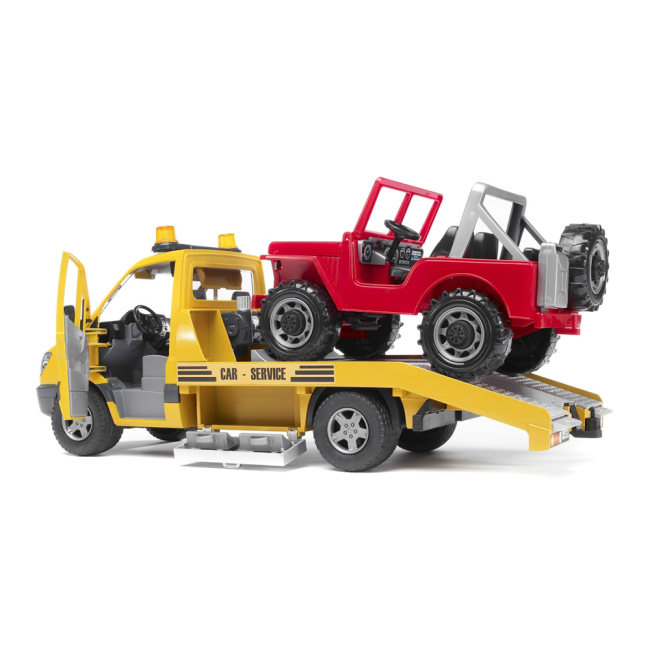 Транспорт і спецтехніка - Евакуатор Mercedes-Benz Sprinter c джипом BRUDER (2535) (02535)#2