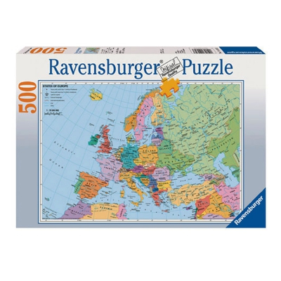 Пазлы - Пазл Политическая карта Европы Ravensburger 500 элементов (14430-Rb)#2