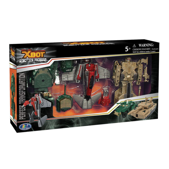 Трансформери - Ігровий набір Робот-трансформер X-Bot літак і бежевий танк (82040R)#2