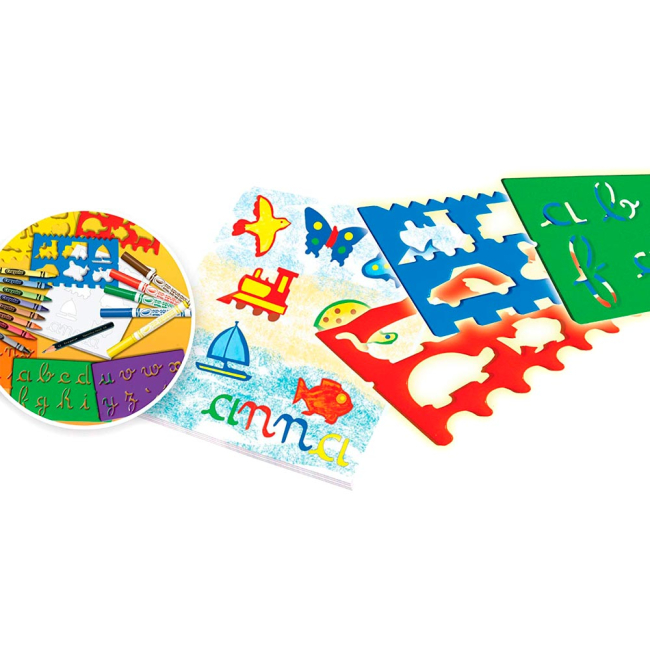 Товари для малювання - Набір для творчості Crayola Веселі трафарети (5310)#3