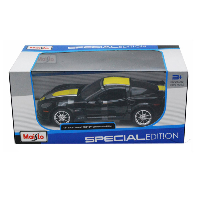 Автомоделі - Автомодель 2009 Chevrolet Corvette Z06 GT1 чорна (31203 black) (31203 black )#5