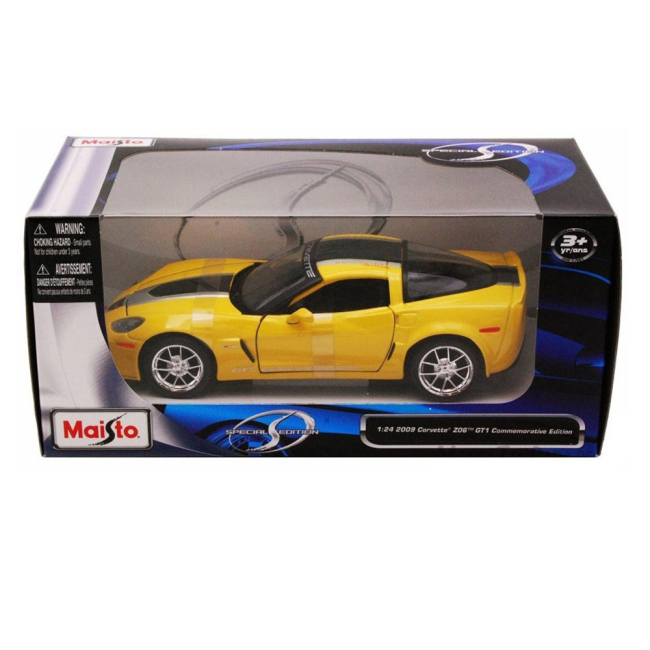 Автомоделі - Автомодель 2009 Chevrolet Corvette Z06 GT1 жовтий (31203 yellow)#5