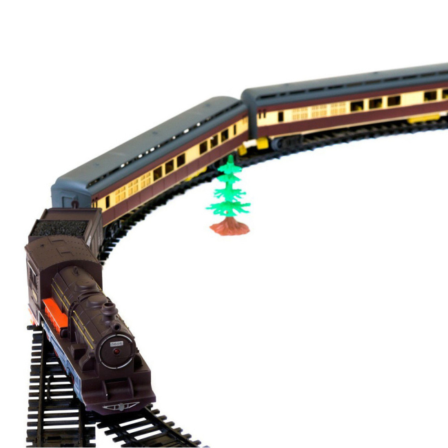 Железные дороги и поезда - Набор Fancy Пассажирский паровоз с эффектами 4 вагона (1601A-3B)#2