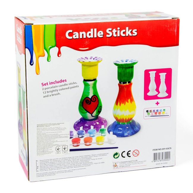 Наборы для творчества - Набор для творчества с фарфоровыми подсвечниками Champion (DIY-03CS) (DIY-03СS)#2