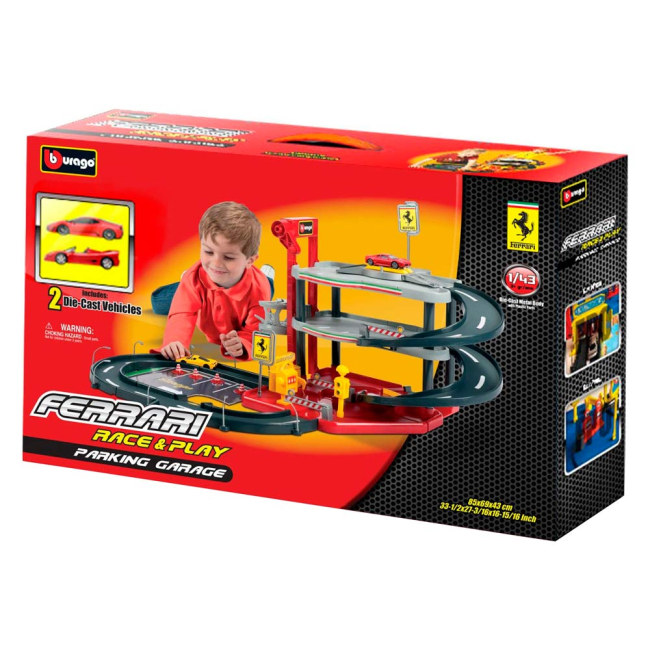 Паркінги і гаражі - Дитячий гараж Ferrari Bburago 3 рівня (18-31204)#4
