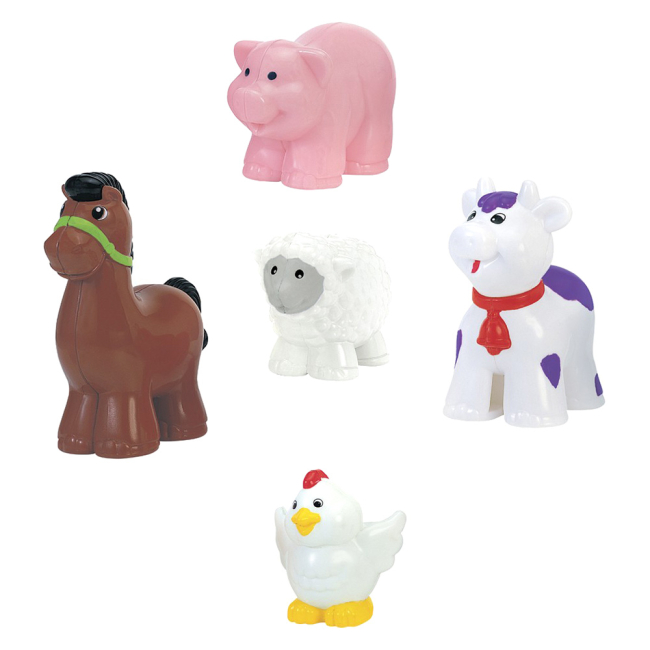 Фігурки тварин - Ігровий набір Kiddieland Трактор із причепом українською з ефектами (24753)#4