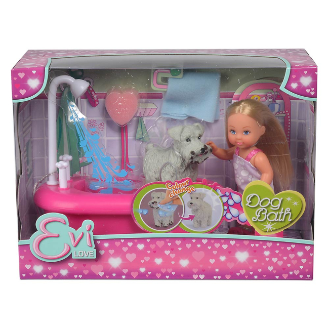 Ляльки - Лялька Єва з набором для купання цуценяти який змінює свій колір Simba (5733094)#2