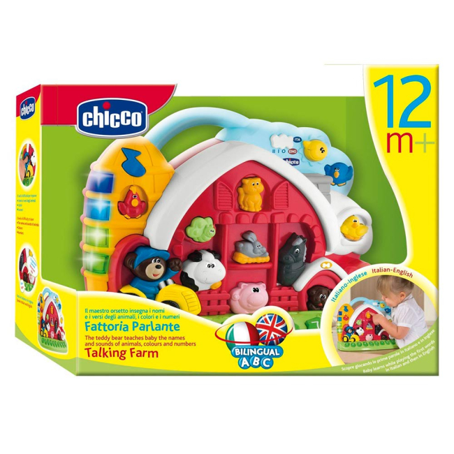 Розвивальні іграшки - Двомовна гра Ферма яка вміє розмовляти CHICCO (60079 00 18) (60079.00.18)#2
