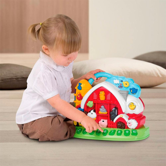 Розвивальні іграшки - Двомовна гра Ферма яка вміє розмовляти CHICCO (60079 00 18) (60079.00.18)#3