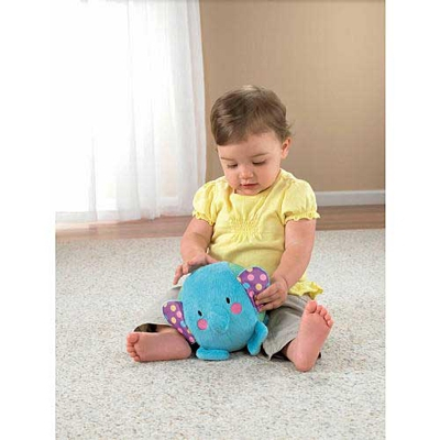 Погремушки, прорезыватели - Мягкий слоненок с погремушкой Fisher-Price (Ш9908)#2