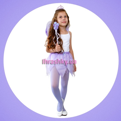 Костюмы и маски - Костюм феи (юбочка крылышки волшебная палочка и диадема) (FV7550052)#3