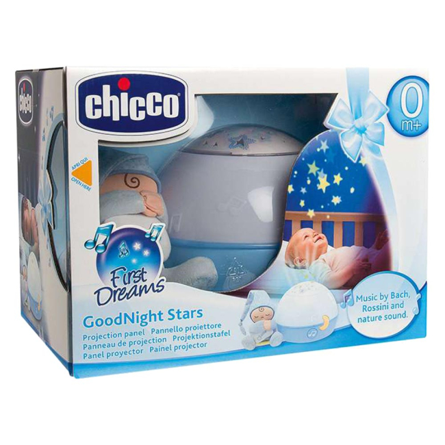Нічники, проектори - Іграшка-проектор Chicco Зірки блакитна із звуковим ефектом (02427.20)#2