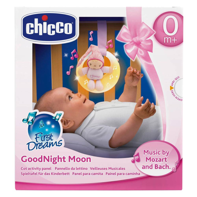 Нічники, проектори - Музична іграшка на ліжечко Good night Moon CHICCO рожева (02426 10) (02426.10)#2