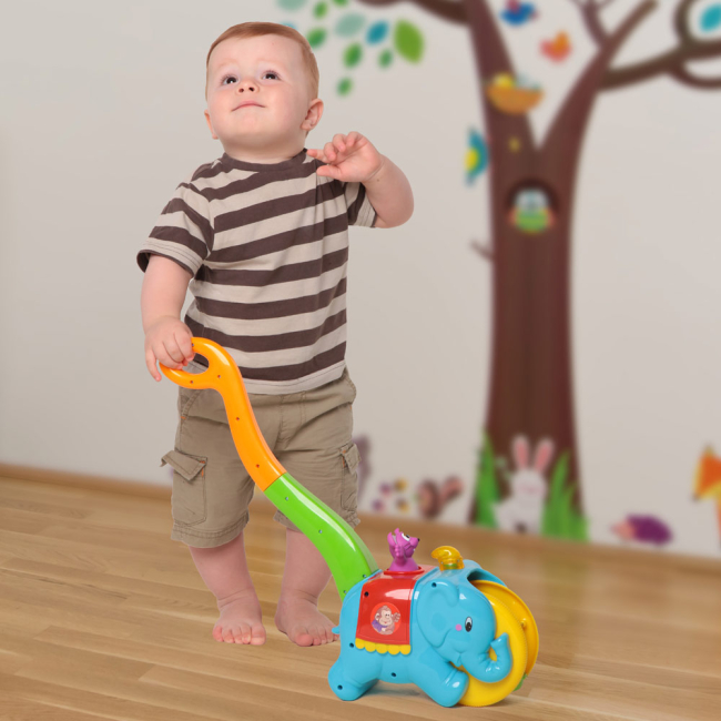 Машинки для малышей - Каталка Kiddieland Слон-циркач озвучена на русском (049759)#5