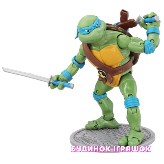 Фигурки персонажей - Фигурка TNMT Черепашки-ниндзя Леонардо 15 см (91081)#3