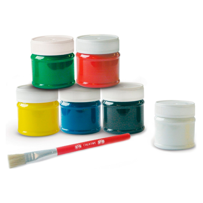 Канцтовари - Набір гуаші SES Малюємо пальцями (0306S)#2