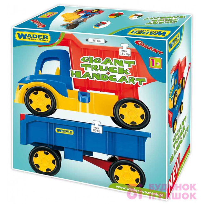 Транспорт и спецтехника - Грузовик гигант + игрушка тележка (65100)#2