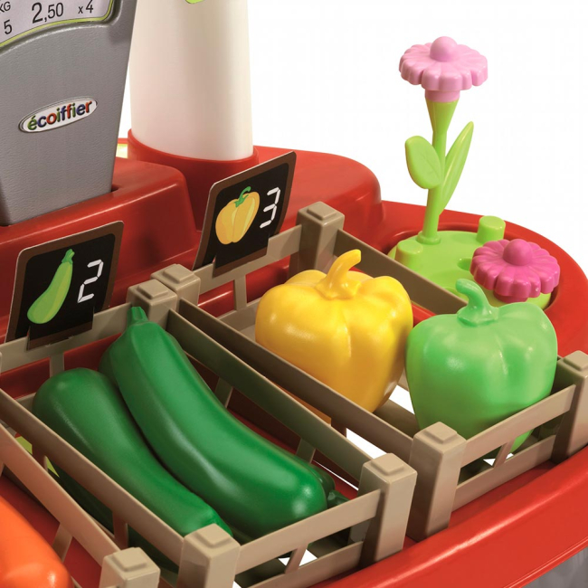 Наборы профессий - Игровой набор Ecoiffier Овощной киоск Chef-cook 40 аксессуаров (001744)#2