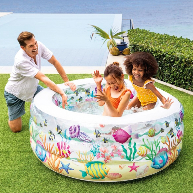 Для пляжа и плавания - Бассейн надувной Intex Аквариум (58480)#6