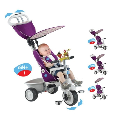Велосипеди - Велосипед Smart Trike Recliner Stroller з ігровою панеллю 4 в 1 (1914102)#2