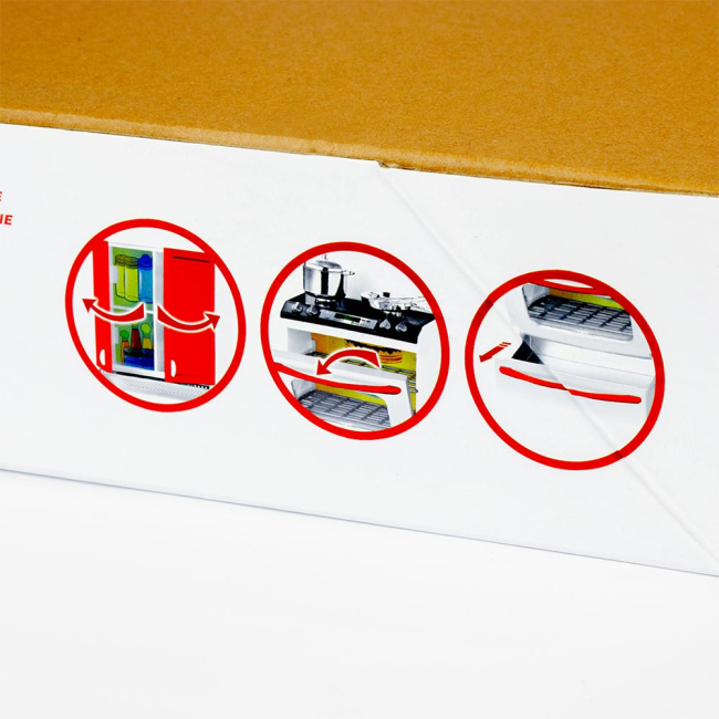 Мебель и домики - Кукольный набор Современная кухня QunFeng Toys красная (26210)#3