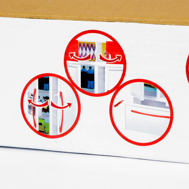 Меблі та будиночки - Ляльковий набір Сучасна кухня з мікрохвильовою піччю QunFeng Toys червона (26211)#3