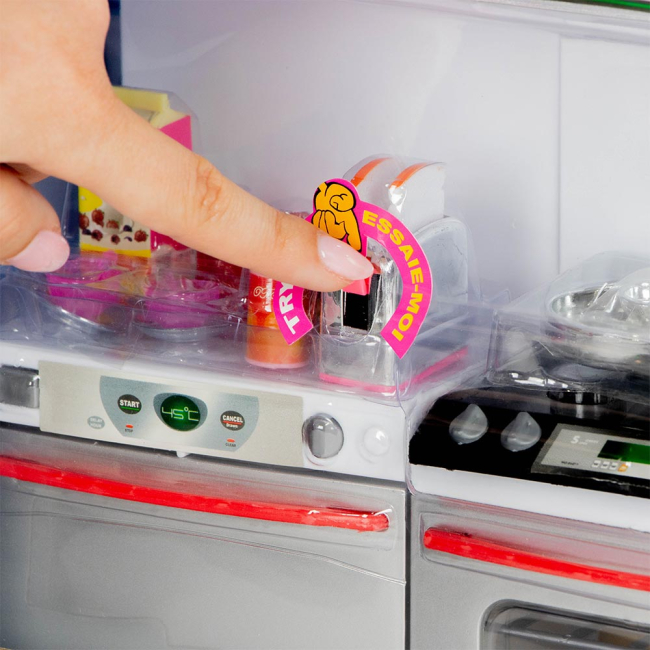 Меблі та будиночки - Ляльковий набір Сучасна кухня з мікрохвильовою піччю QunFeng Toys червона (26211)#8