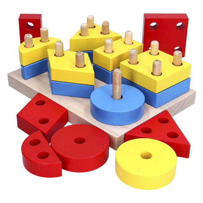 Развивающие игрушки - Головоломка KOMAROVTOYS Гео макси (А308)#2