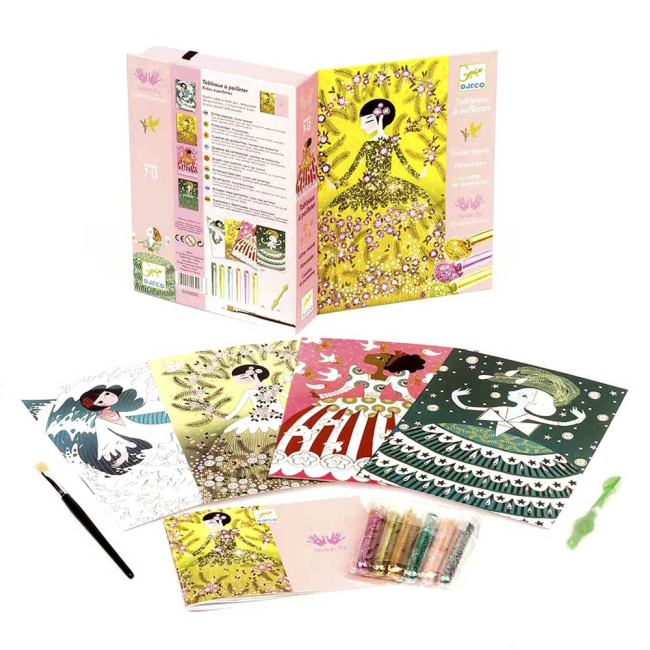 Товари для малювання - Набір для творчості DJECO Блискучі вбрання (DJ09500)#4
