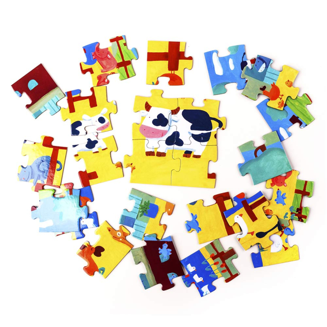 Пазли - Пазли дитячі DJECO Корівка Му 24 елемента (DJ07205)#3