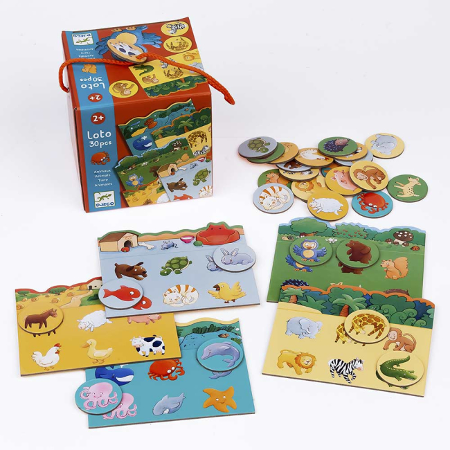 Настільні ігри - Гра дитяче лото DJECO Тварини (DJ08120)#6
