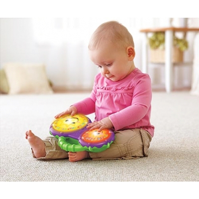 Развивающие игрушки - Интерактивная игрушка Барабаны-бонго: рус Fisher-Price (BCD62)#2