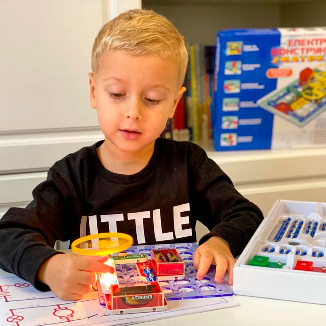 Наукові ігри, фокуси та досліди - Набір для дослідів Znatok Електронний конструктор 180 схем (REW-K003)#5