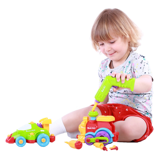 Конструкторы с уникальными деталями - Конструктор Keenway Паровоз и гоночная машина (K11861)#3