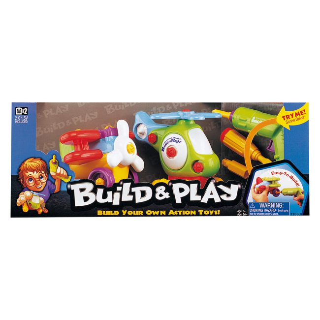 Конструктори з унікальними деталями - Конструктор Keenway Build & Play Аероплан і Гелікоптер (K11863)#2