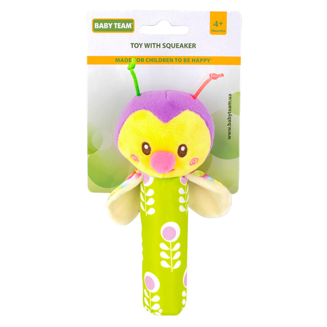 Погремушки, прорезыватели - Развивающая игрушка Baby Team с пищалкой ассортимент (8500)#2